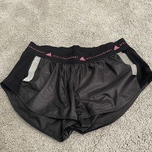 Adidas by Stella McCartney Black Shorts with Pink Accents